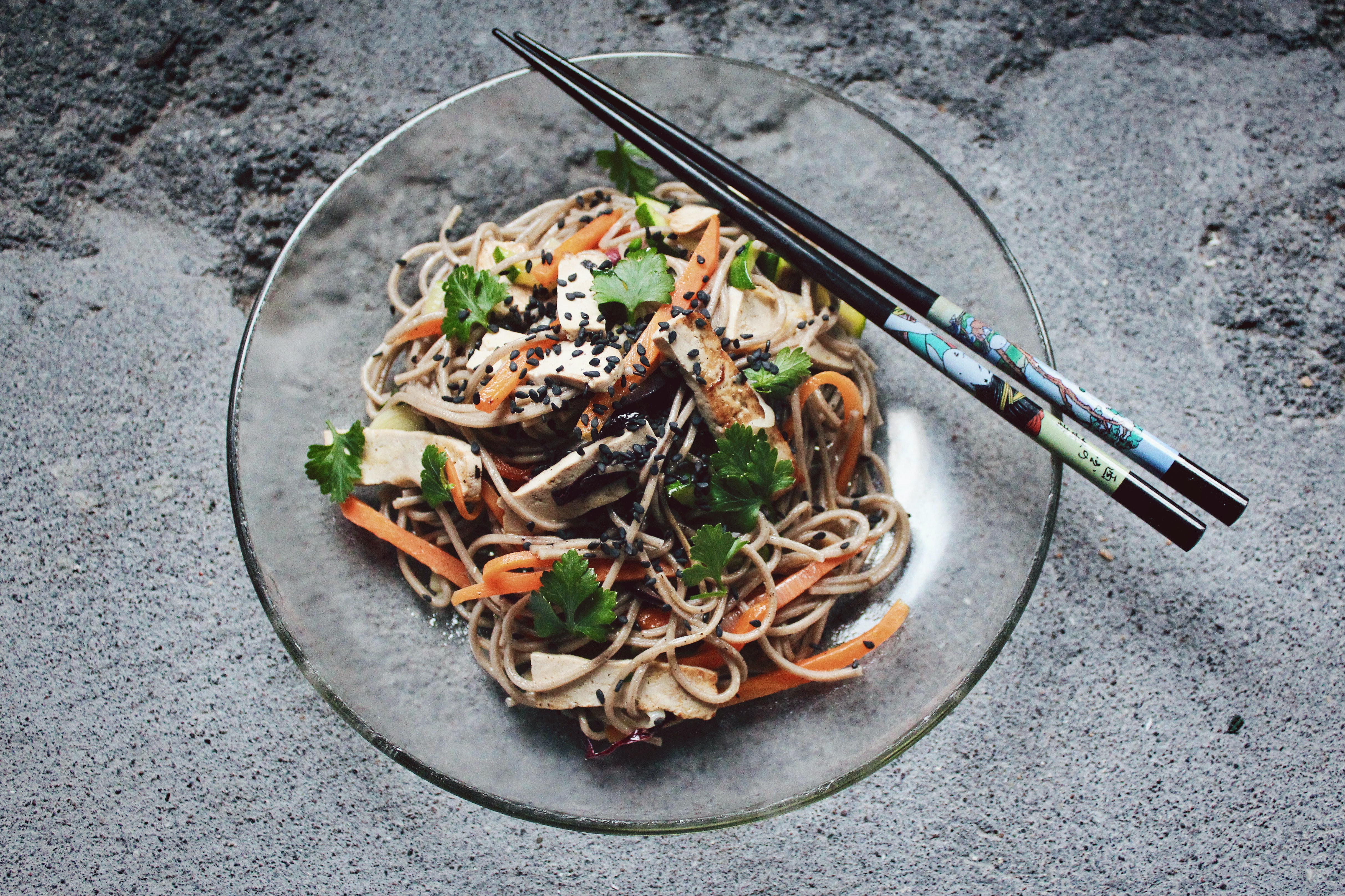 Nudeln mit Tofu