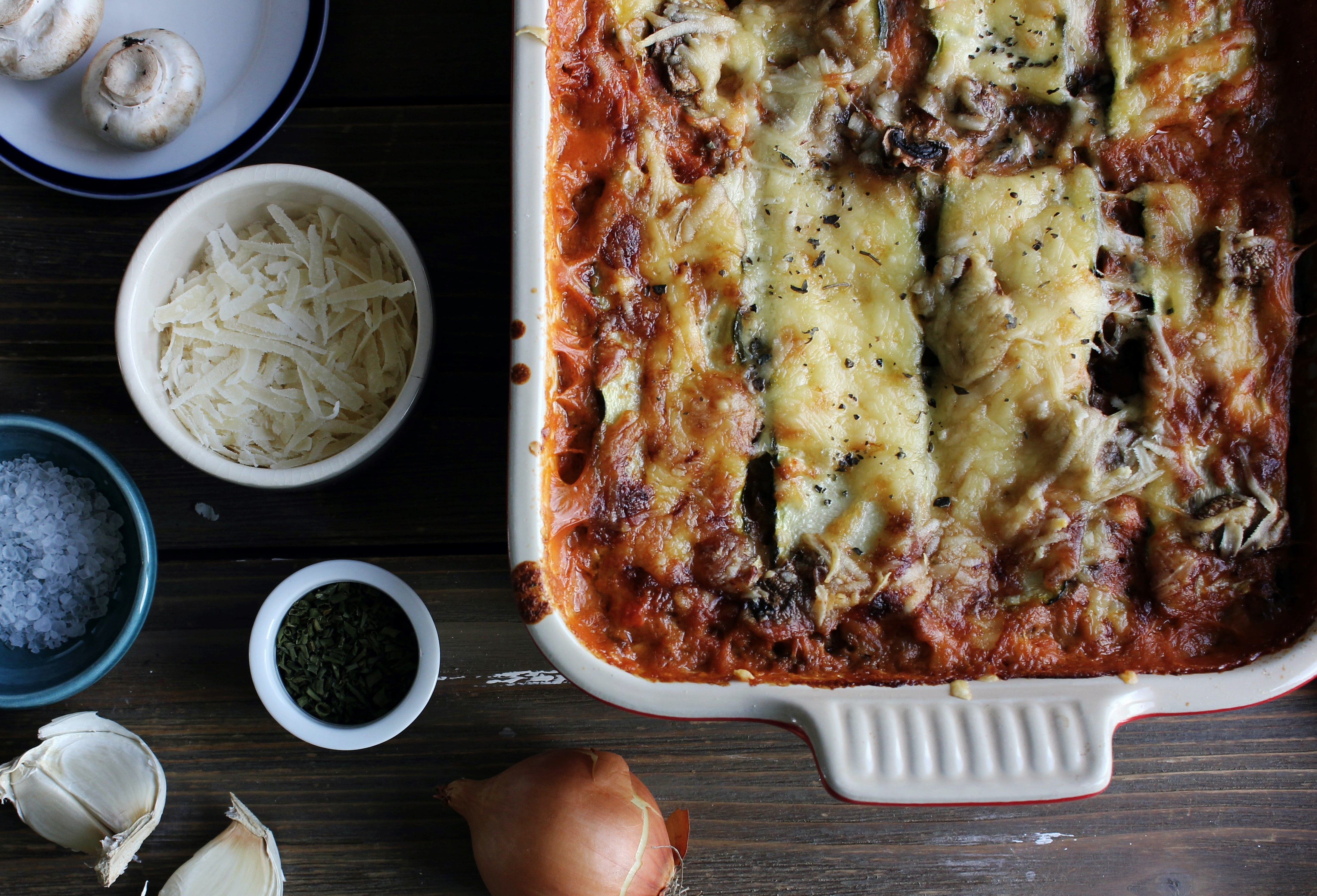 Vegane Zucchini-Lasagne