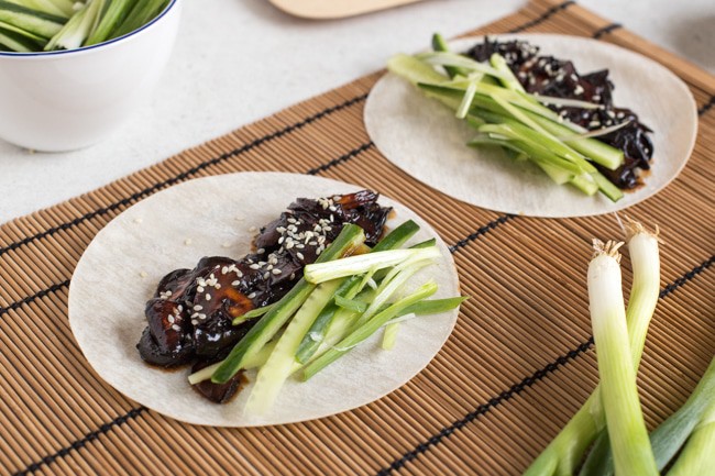 Panquecas vegetarianas chinesas