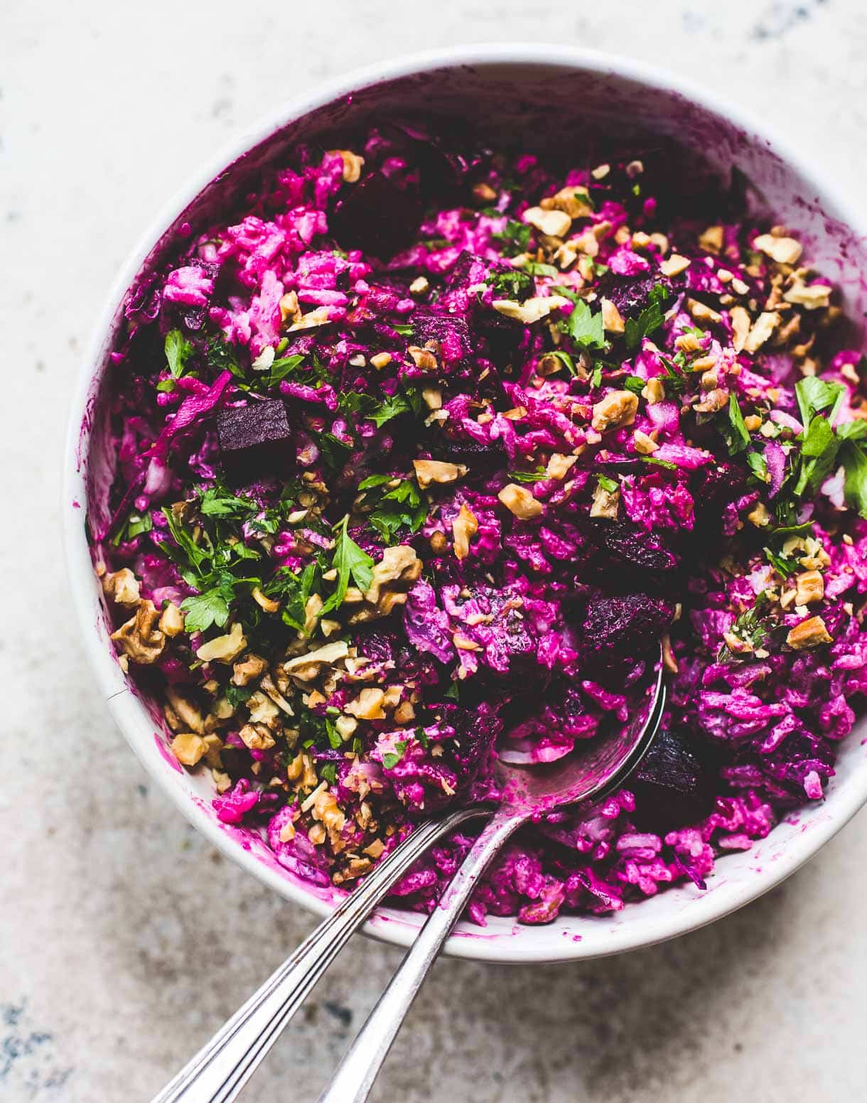 Linsenreissalat mit Roter Bete