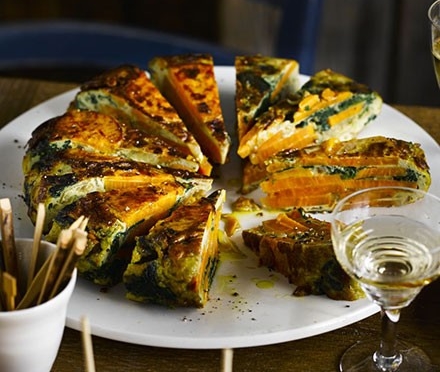 Spinat-Paprika-Frittata